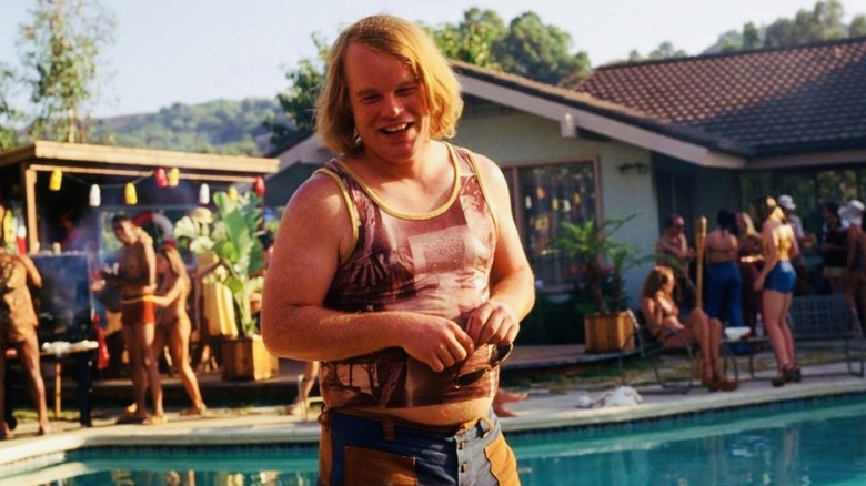 Philip Seymour Hoffman at pool