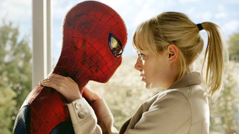 Spider-Man and Gwen Stacy in The Amazing Spider-Man