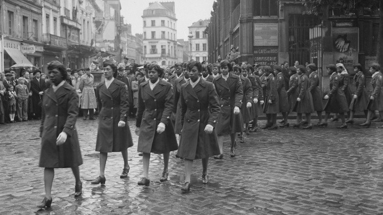 The 6888th Battalion Marches in Paris, France