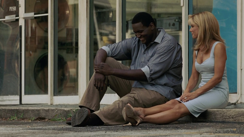 Quinton Aaron and Sandra Bullock The Blind Side