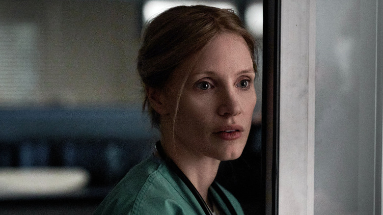 Jessica Chastain as Amy Loughren in The Good Nurse