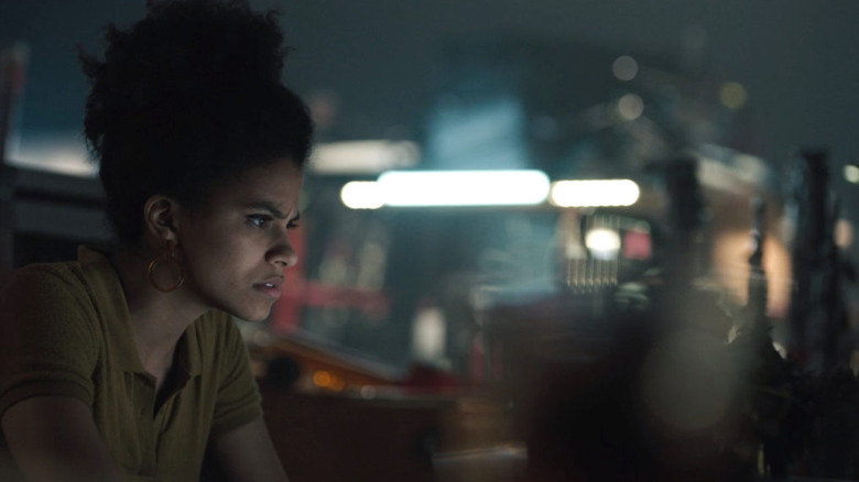 Sophie (Zazie Beetz) looks at a screen in The Twilight Zone (2019)