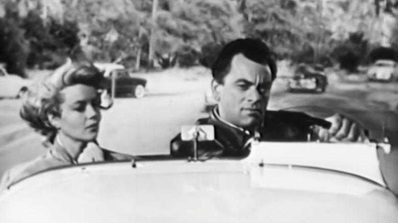 Dorothy Malone and John Ireland in The Fast and the Furious 1954