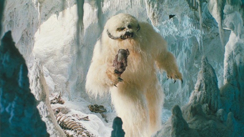 Wampa eating in Star Wars: The Empire Strikes Back