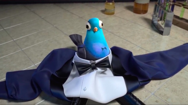 Spies in Disguise bird in tux