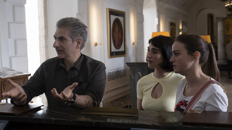 Michael Imperioli, Beatrice Grannò, and Simona Tabasco in The White Lotus