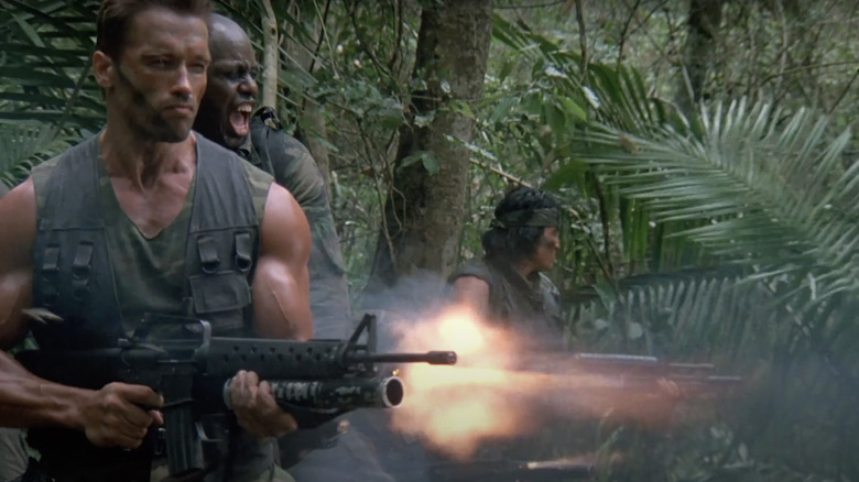 Predator cast firing weapons