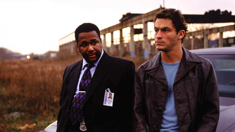 Wendell Pierce and Dominic West in The Wire