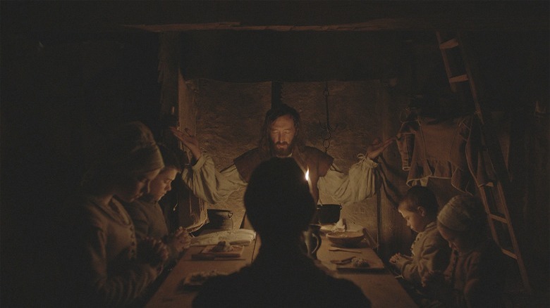 Thomasin and her family in The Witch