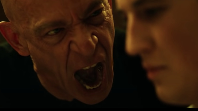 JK Simmons yelling at Miles Teller in Whiplash