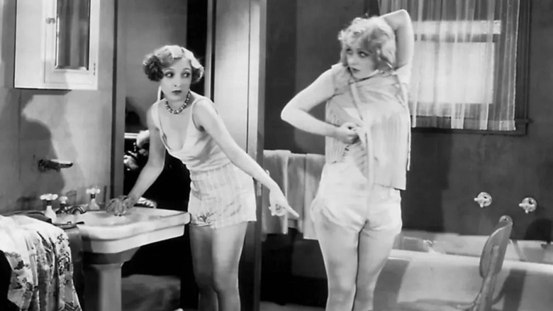 Queenie and Hank in the bathroom together in The Broadway Melody