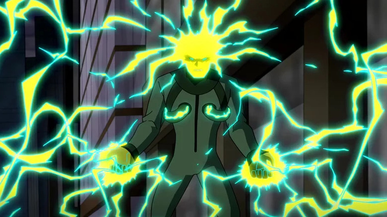 Electro losing control in Spectacular Spider-Man