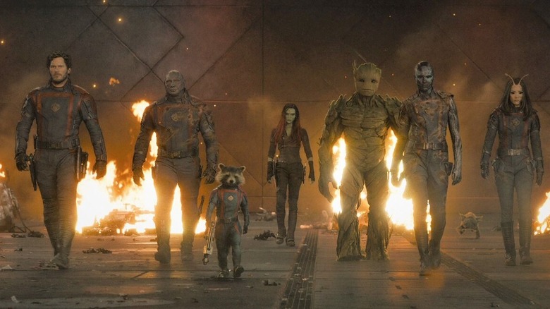 Guardians of the Galaxy Vol. 3 team line-up poster