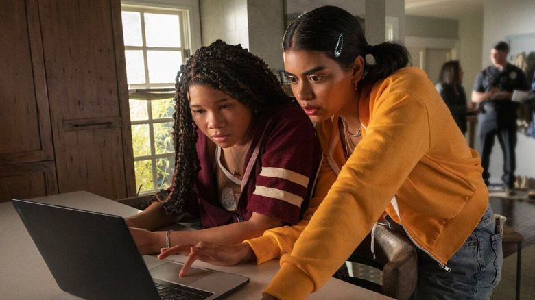 Storm Reid and Megan Suri in Missing