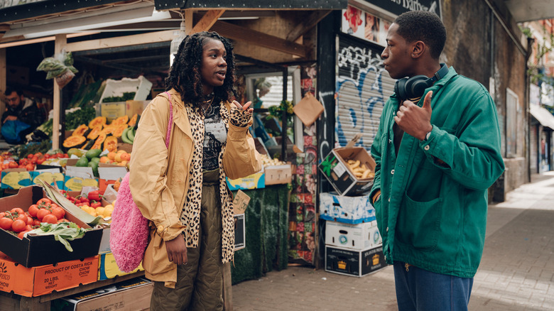 Vivian Oparah and David Jonsson in Rye Lane