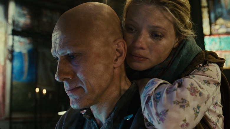 Christoph Waltz and Melanie Thierry in The Zero Theorem