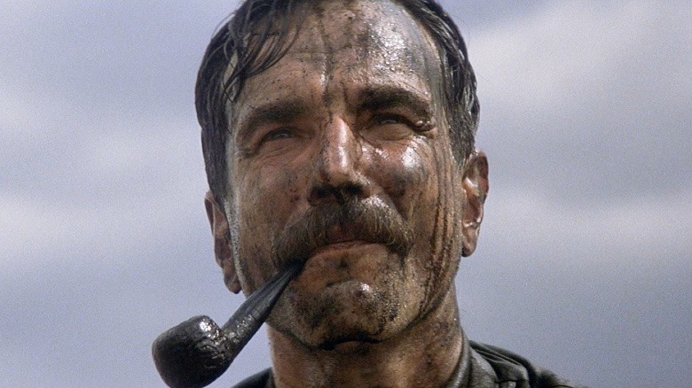 Daniel Plainview covered in oil