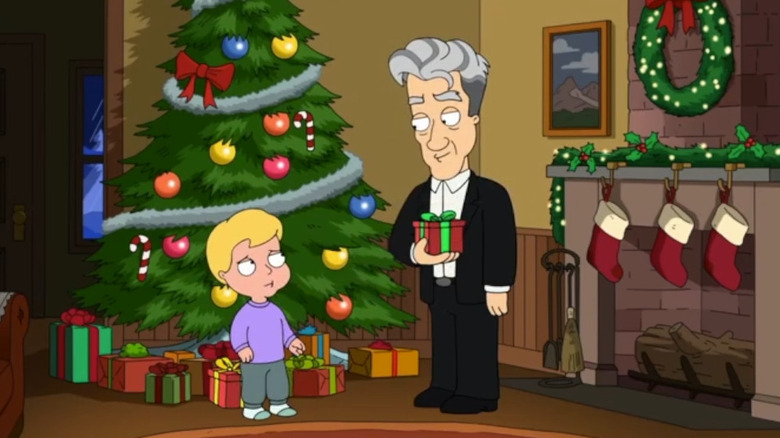 David Lynch in a Christmas special gag in Family Guy