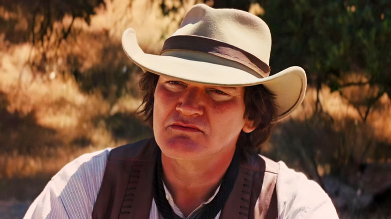 Quentin Tarantino's Frankie dressed in cowboy garb in "Django Unchained"