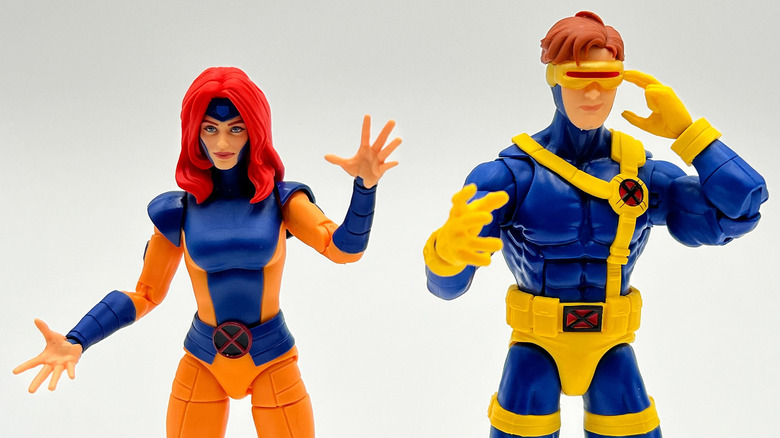 Figuras de ação X-Men 97 Jean Grey e Ciclope Marvel Legends