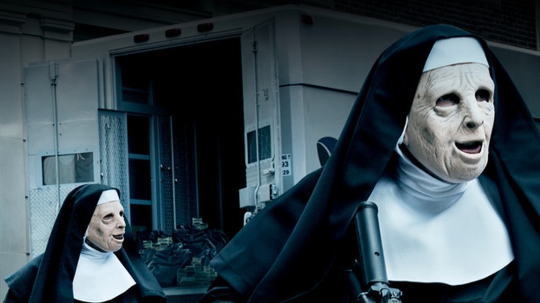 The Town poster Doug and Jem in nun masks robbing armored car