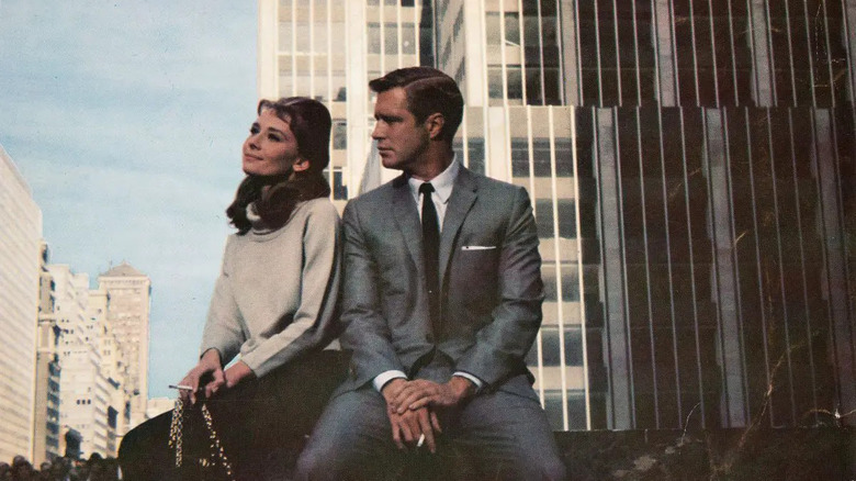 Audrey Hepburn and George Peppard in Breakfast at Tiffany's