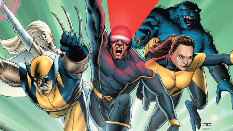 El asombroso equipo de X-Men John Cassady Wolverine Emma Frost Bestia gigante Kitty Pryde