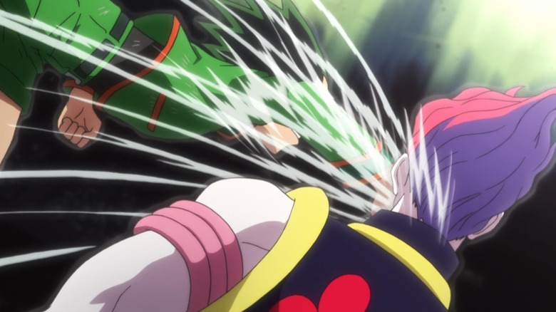 Hunter x Hunter Gon punching Hisoka