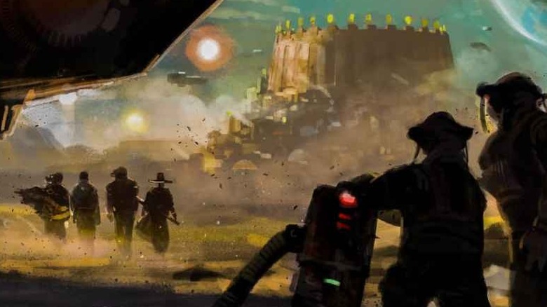 Concept art from Rebel Moon.