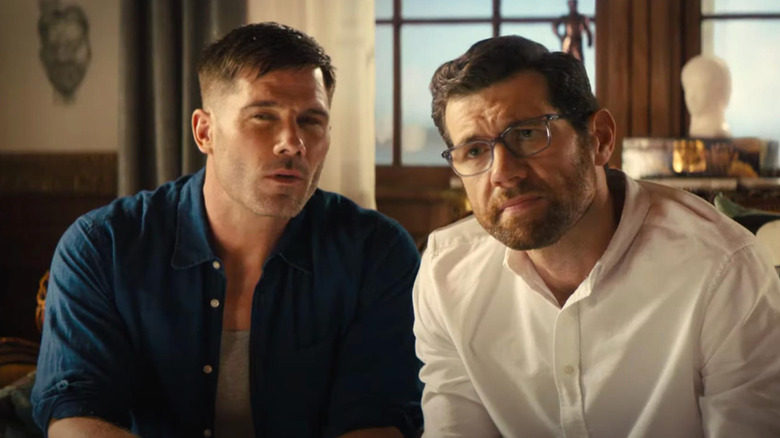 Luke Macfarlane and Billy Eichner in Bros