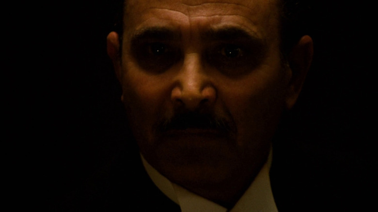 The opening close-up of Bonasera in "The Godfather"