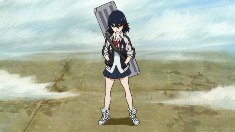 Kill la Kill episode 1 Ryuko looking tough