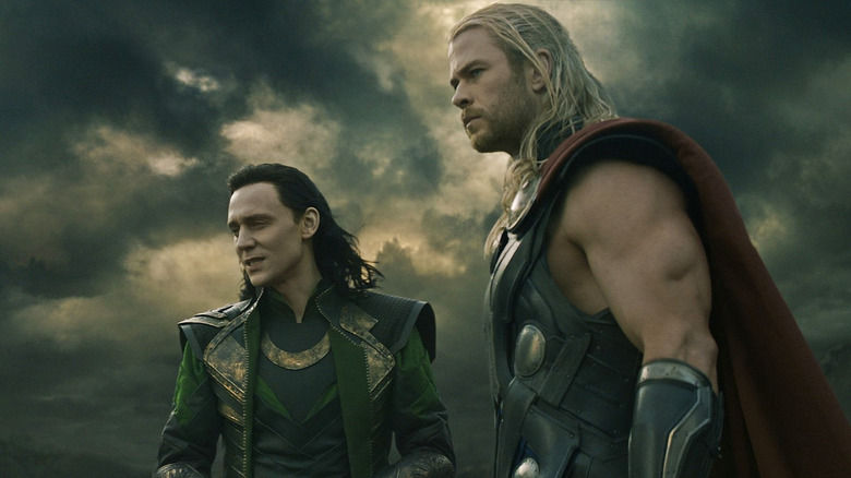 Thor Dark World Chris Hemsworth Tom Hiddleston