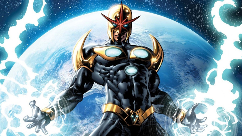 Artistic cover of Richard Ryder/NOVA from issue of Marvel Comics