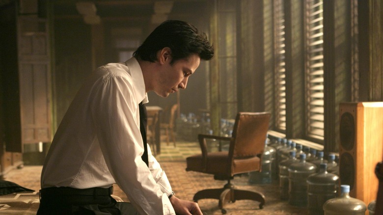 Keanu Reeves as sad Constantine