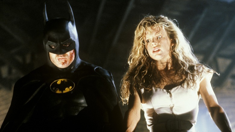 Michael Keaton and Kim Basinger in Batman