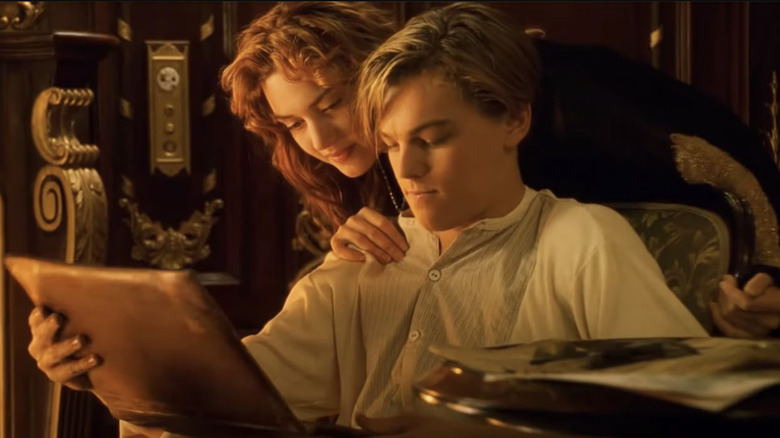 Kate Winslet and Leonardo DiCaprio in Titanic