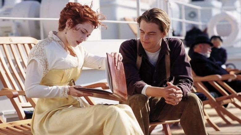 Kate Winslet and Leonardo DiCaprio in Titanic