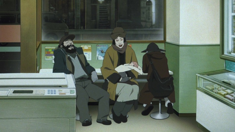 Gin, Hana, and Miyuki in Tokyo Godfathers