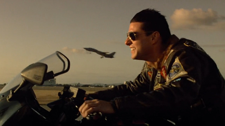 Tom cruise riding motorcycle