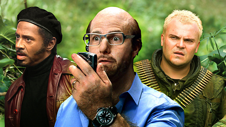 Robert Downey Jr., Tom Cruise, and Jack Black in Tropic Thunder