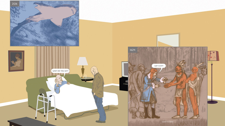 A page from Richard McGuire's Here