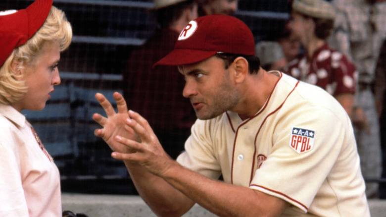 there's no crying in baseball tom hanks