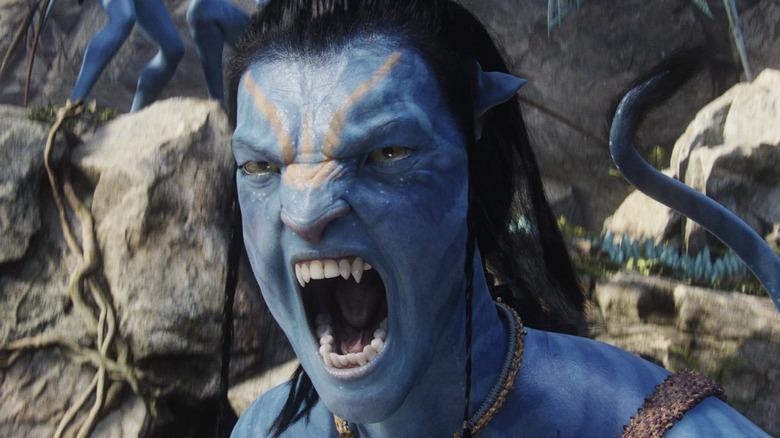 grita Jake Sully de Sam Worthington en Avatar