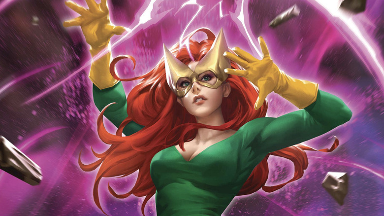 Jean Grey #1 cover showing Marvel Girl telekinetically moving things