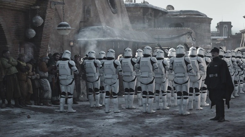 An army of stormtroopers in Andor