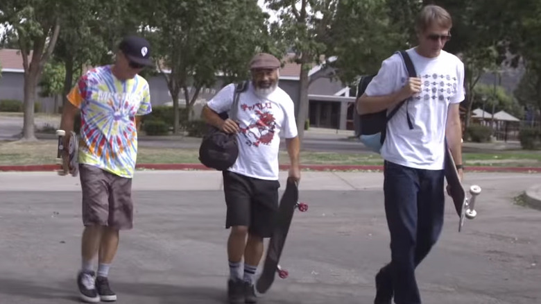 Tony Hawk friends skateboarding