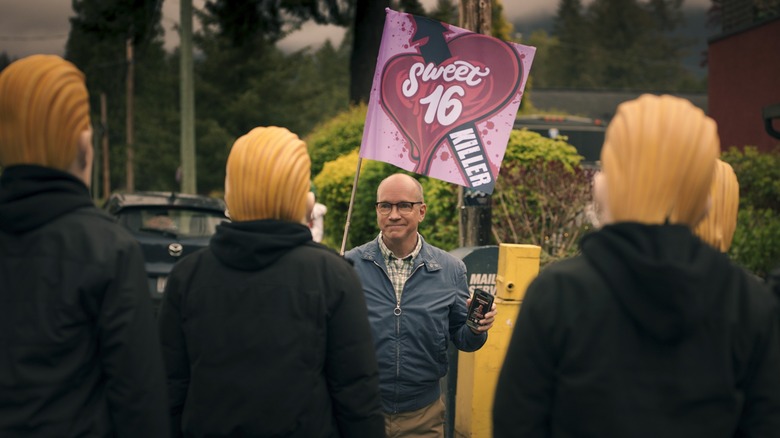 Bald guy in Totally Killer