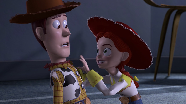 toy story woody and jessie fight
