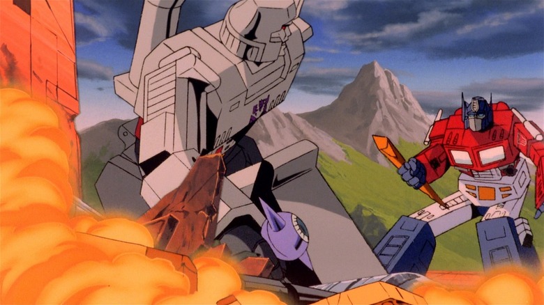 Transformers: The Movie Optiums vs Megatron 